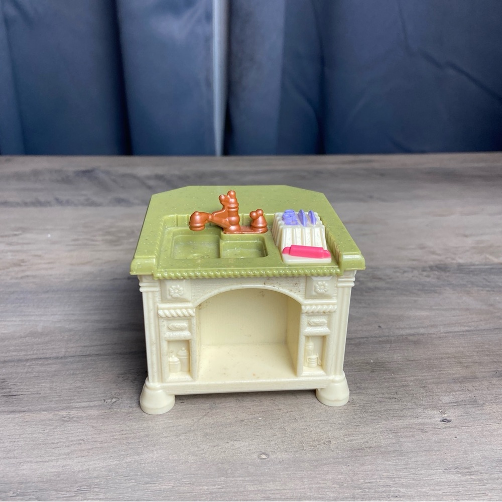 Fisher Price Loving Family Kitchen Sink Island Counter Replacement Piece 2008 - Picture 4 of 11
